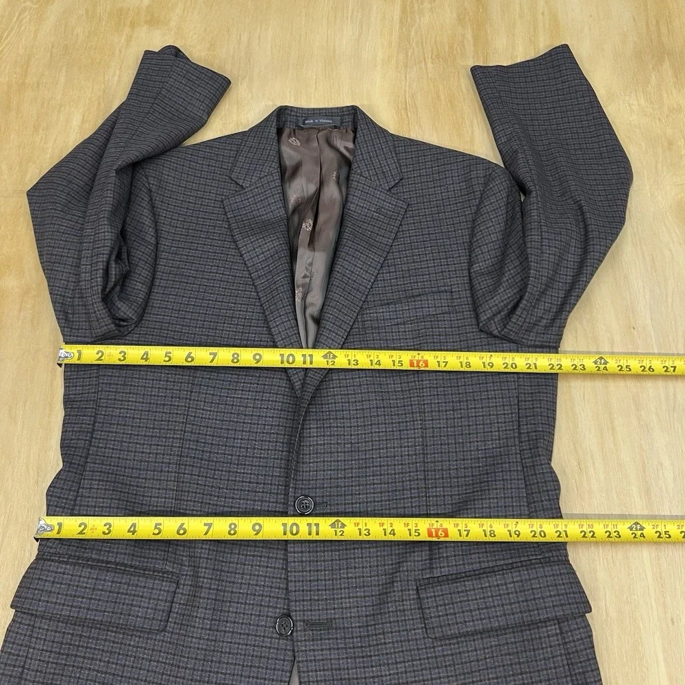 Lauren Ralph Lauren Blazer Sport Jacket Mens 42L Long Polyester Blend‎ Stretch - Picture 8 of 11